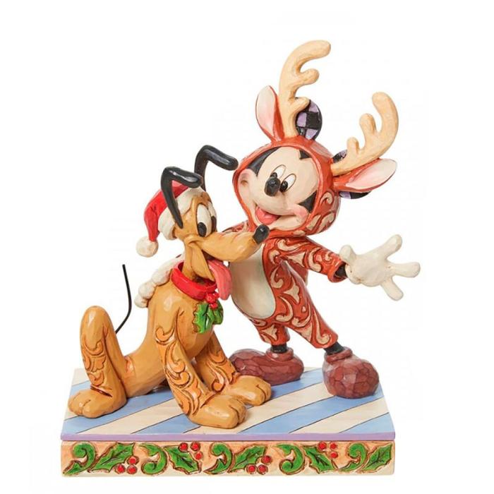 Disney samlarfigur Musse & Pluto Festive friends - Figuria.se