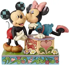 Disney samlarfigur Musse & Mimmi Kissing booth - Figuria.se