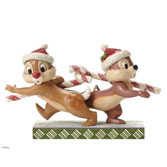 Disney samlarfigur Piff och Puff med polkagriskäppar - Figuria.se