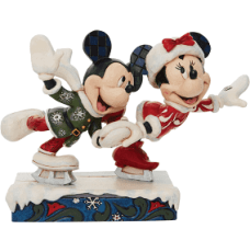Disney samlarfigur Musse & Mimmi åker skridskor - Figuria.se