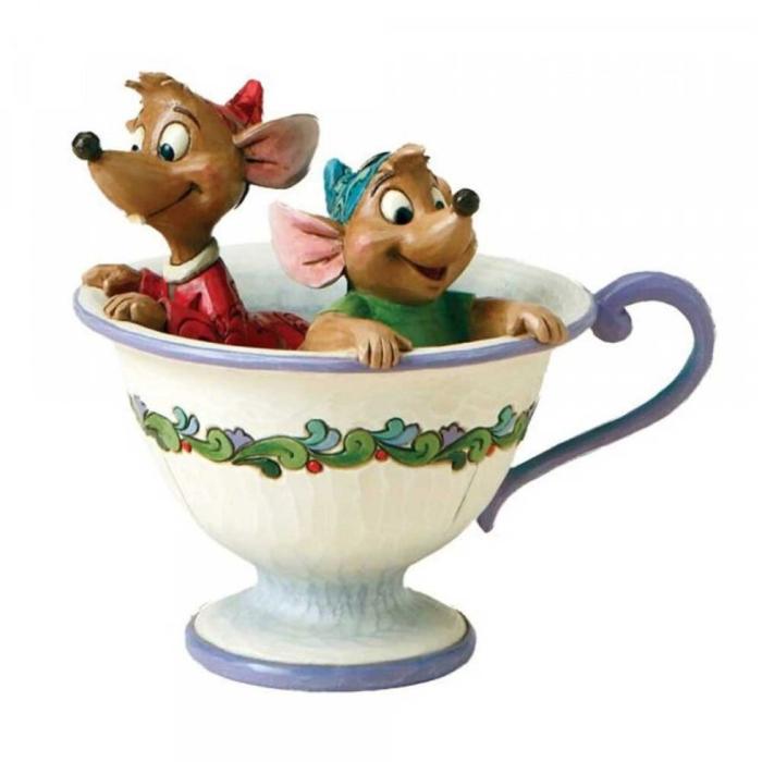 Disney samlarfigur Jack & Gus från Askungen i tekopp - Figuria.se