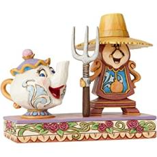 Disney samlarfigur Mrs Potts & Cogsworth - Figuria.se