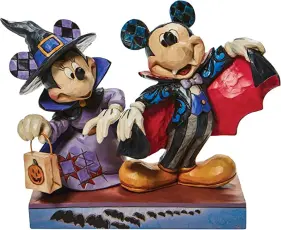 Disney samlarfigur Musse & Mimmi Halloweenklädda - Figuria.se