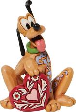 Disney samlarfigur Pluto med hj&auml;rta - Figuria.se