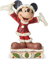 Disney samlarfigur Musse Pigg i juldräkt - Figuria.se