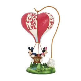 Disney samlarfigur Musse och Mimmi åker luftballong - Figuria.se