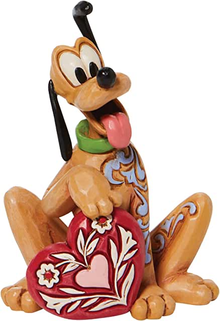 Disney samlarfigur Pluto med hjärta - Figuria.se