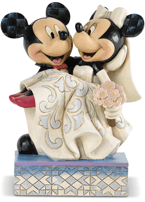 Disney samlarfigur Musse & Mimmi bröllopsfigur - Figuria.se
