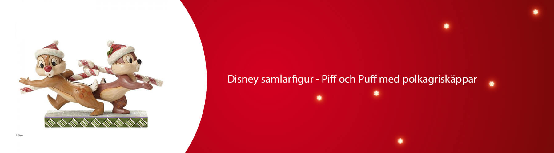 Disney samlarfigur Piff och Puff med polkagriskÃ¤ppar